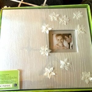 K&Company white fabric scrapbook NIB
